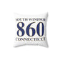 South Windsor 860 Connecticut Polyester Square Pillow