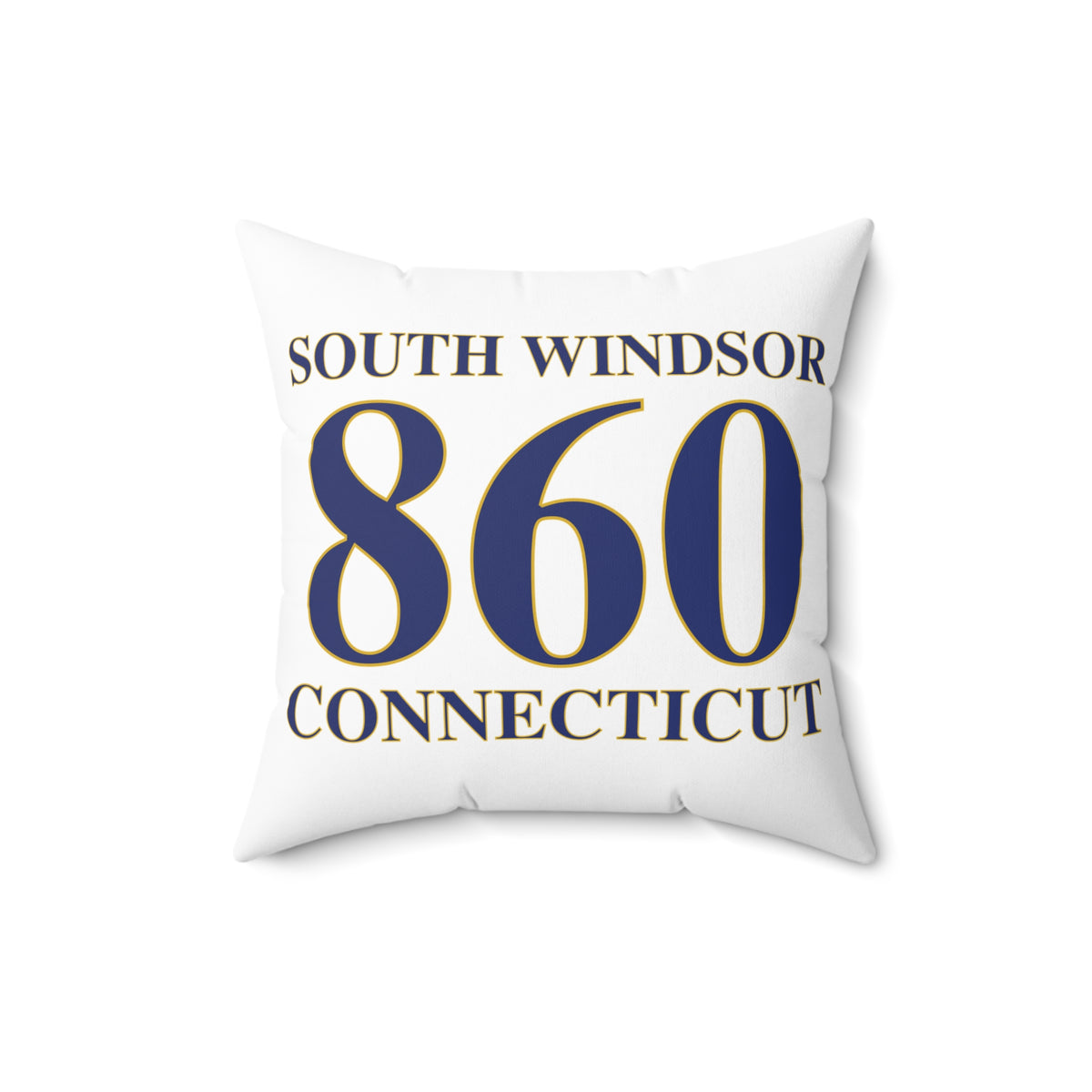 South Windsor 860 Connecticut Polyester Square Pillow