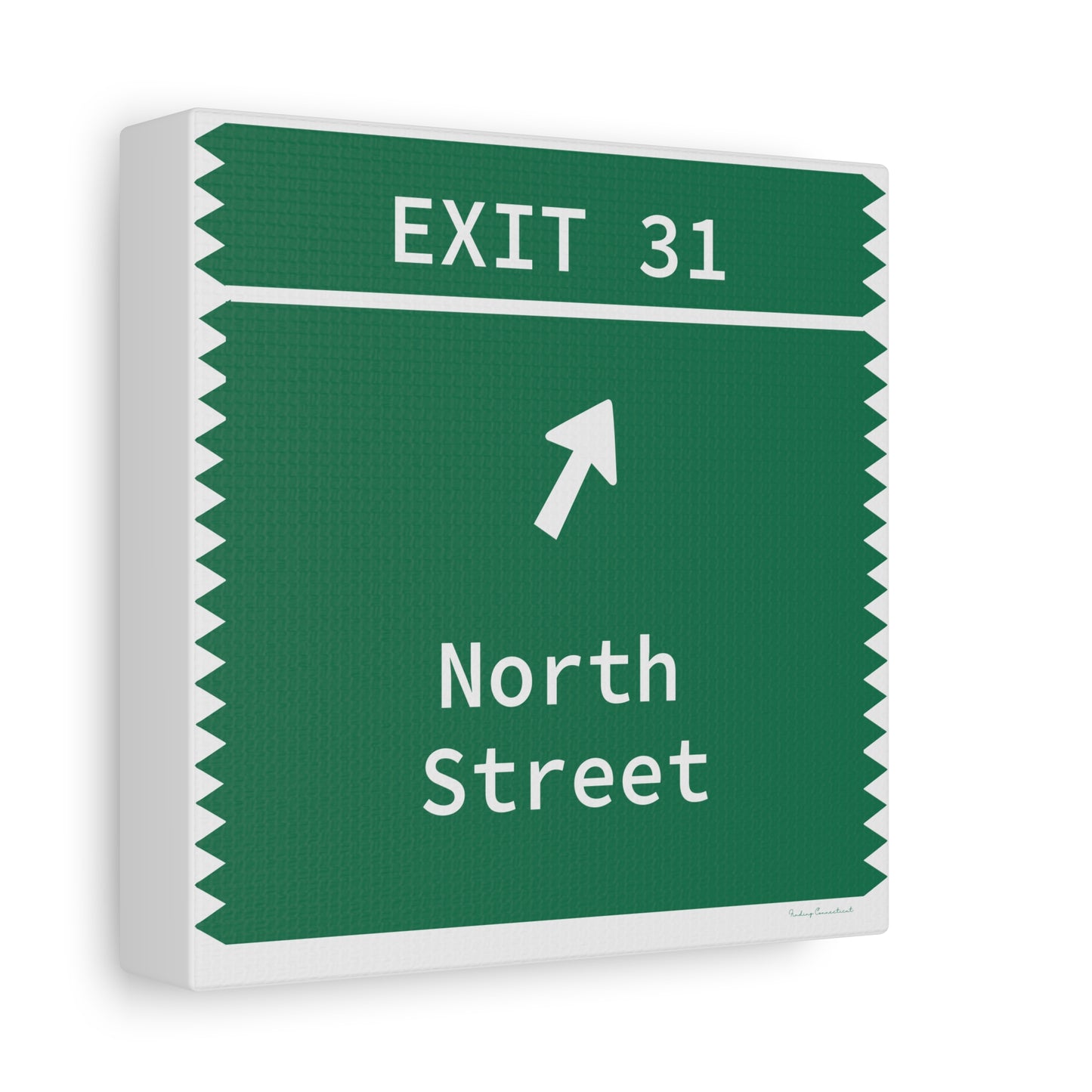 Vintage Merritt Parkway Exit 31 Sign Matte Canvas, Stretched, 1.25"