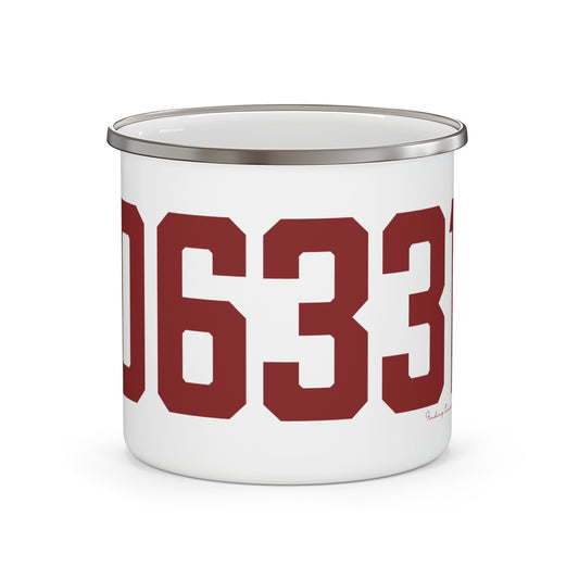 06331 Canterbury Connecticut Zip Code Enamel Camping Mug