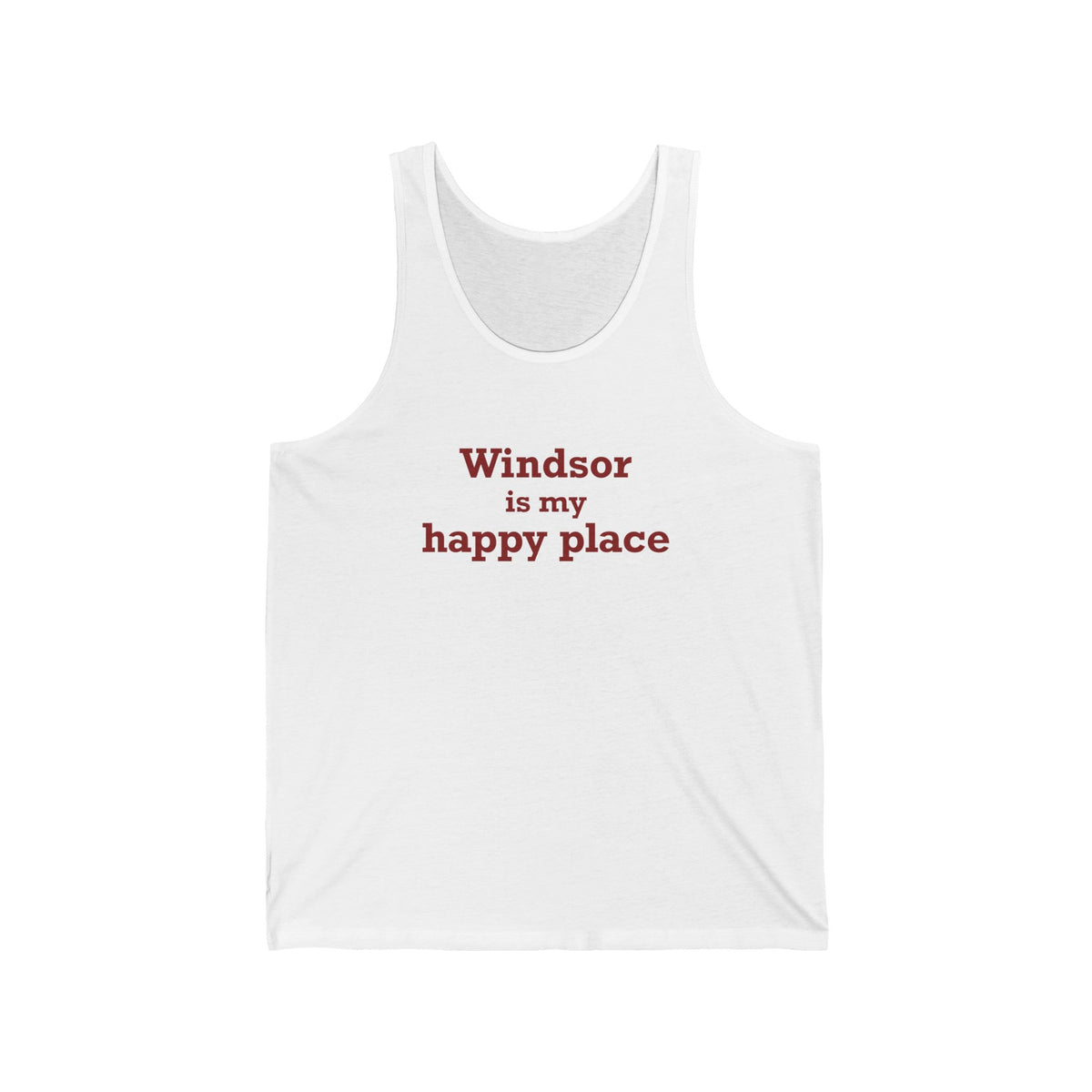 Windsor is My Happy Place Unisex Jersey Tank Top