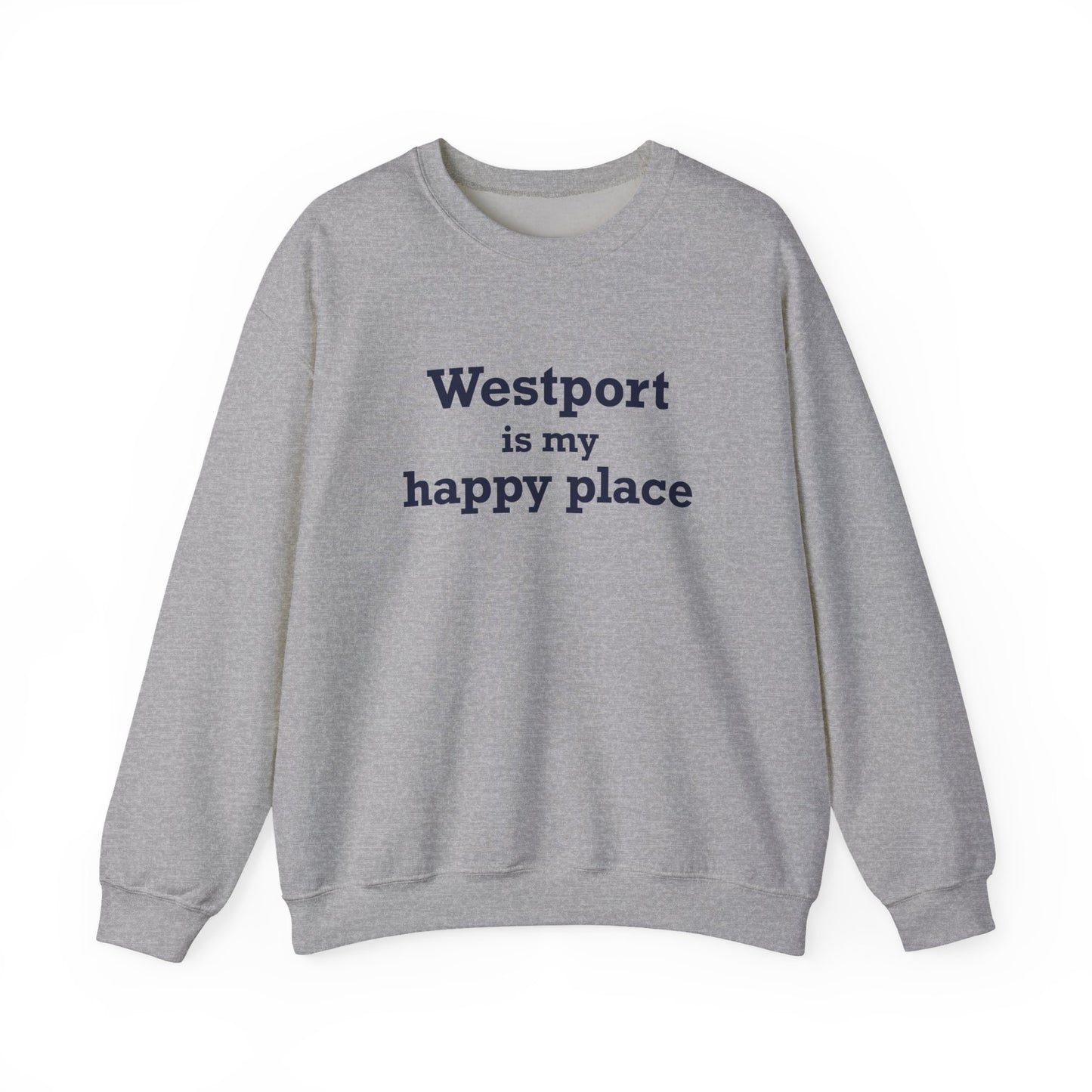 Westport Is My Happy Place Unisex Heavy Blend™ Crewneck Sweatshirt