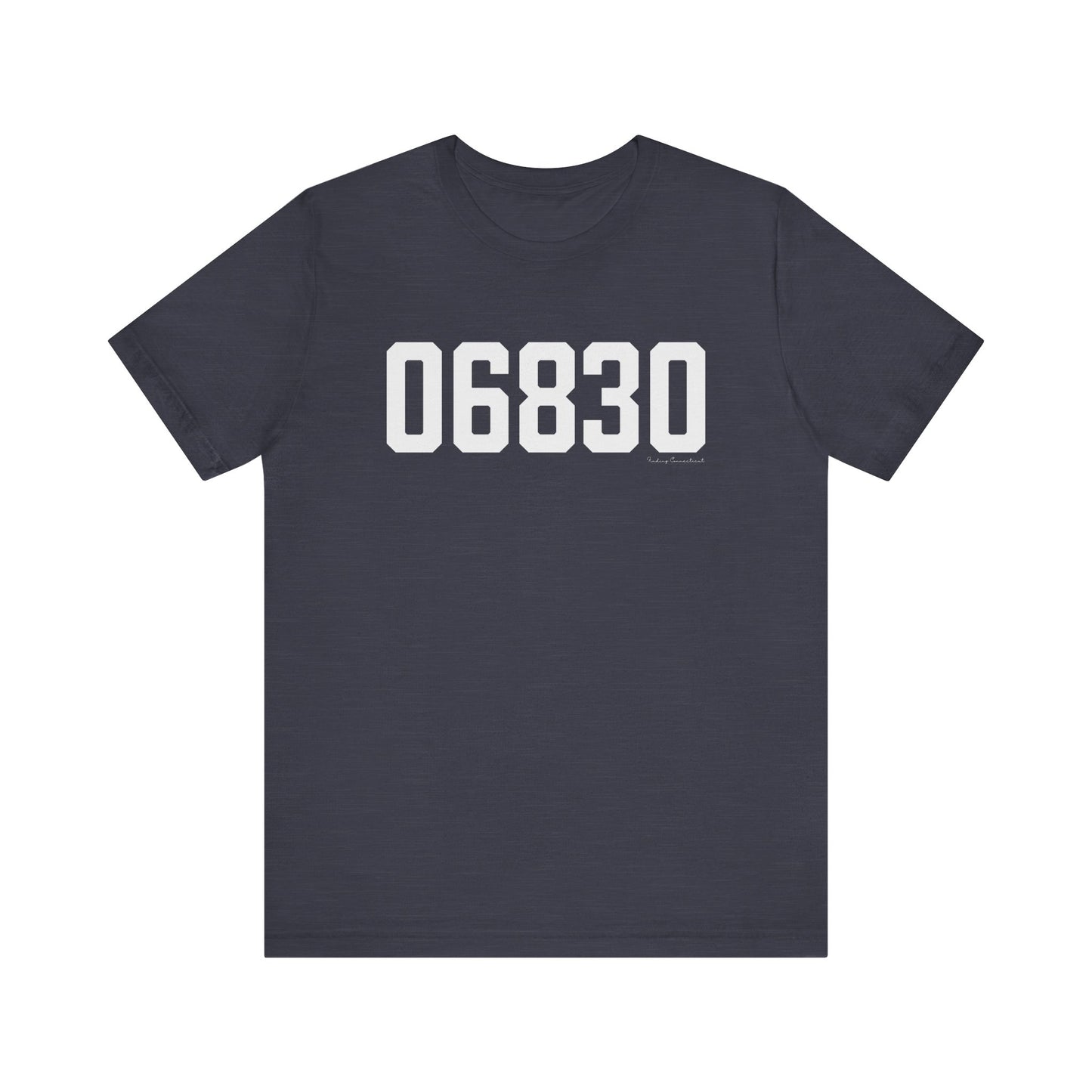 06830 - Greenwich CT Zip Code Unisex Jersey Short Sleeve T-Shirt