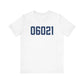 06021 Colebrook Connecticut Zip Code Unisex Jersey Short Sleeve T-Shirt