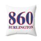 860 Burlington Red, White & Blue Spun Polyester Square Pillow