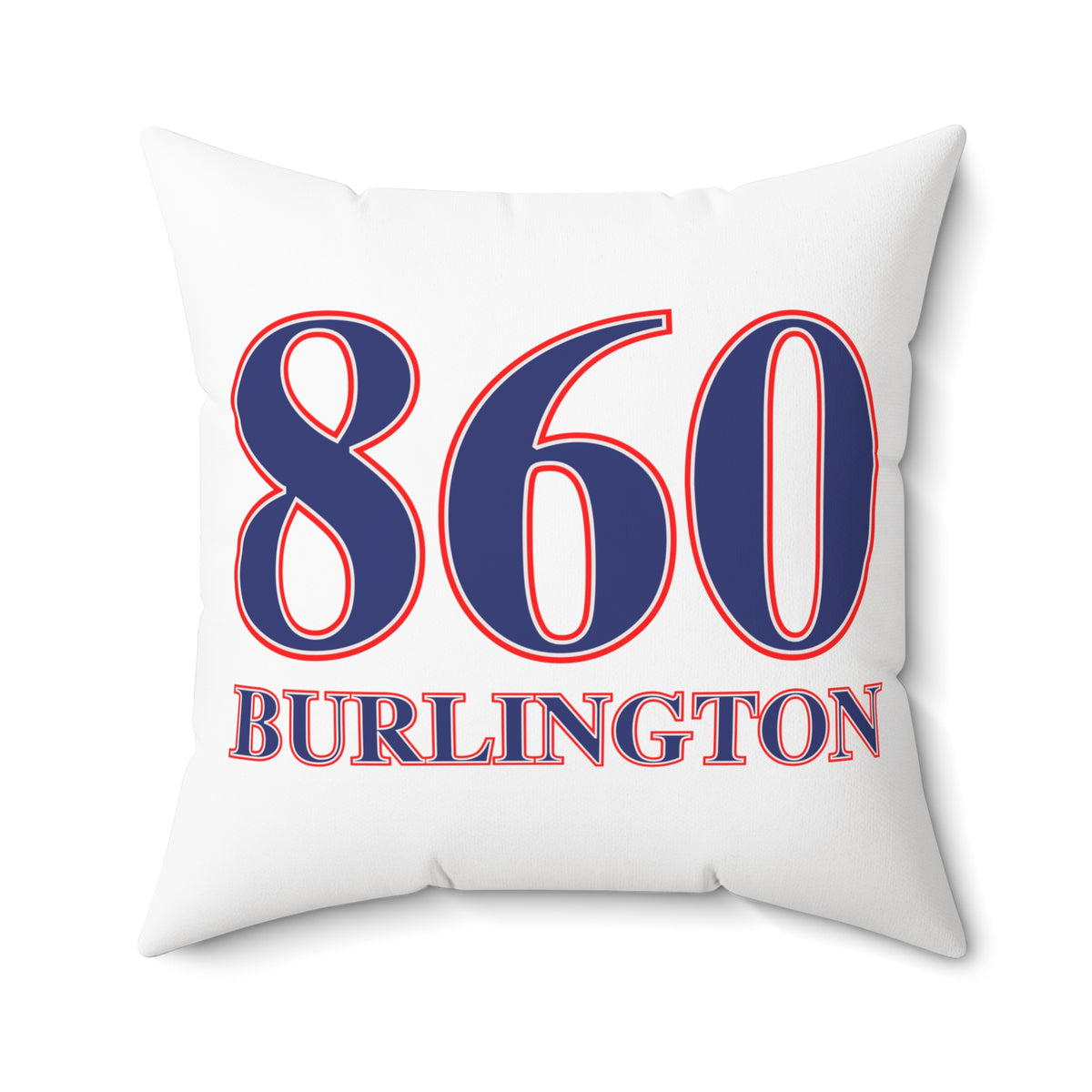 860 Burlington Red, White & Blue Spun Polyester Square Pillow