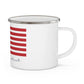 Norwalk Connecticut Flag Enamel Camping Mug