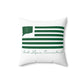 East Lyme Connecticut St. Patrick’s Day Flag Spun Polyester Square Pillow