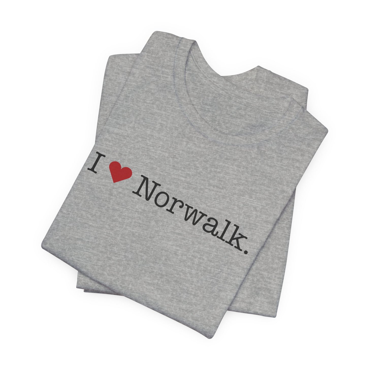 I Heart Norwalk. Unisex Jersey Short Sleeve T-Shirt