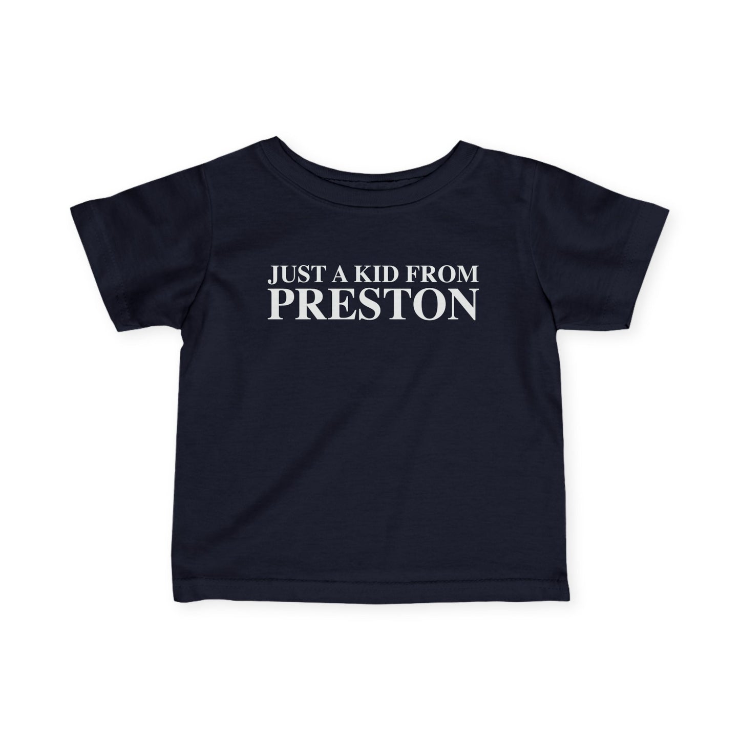 Just a kid from Preston Infant Fine Jersey T-Shirt