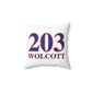 203 Wolcott Red White & Blue Spun Polyester Square Pillow