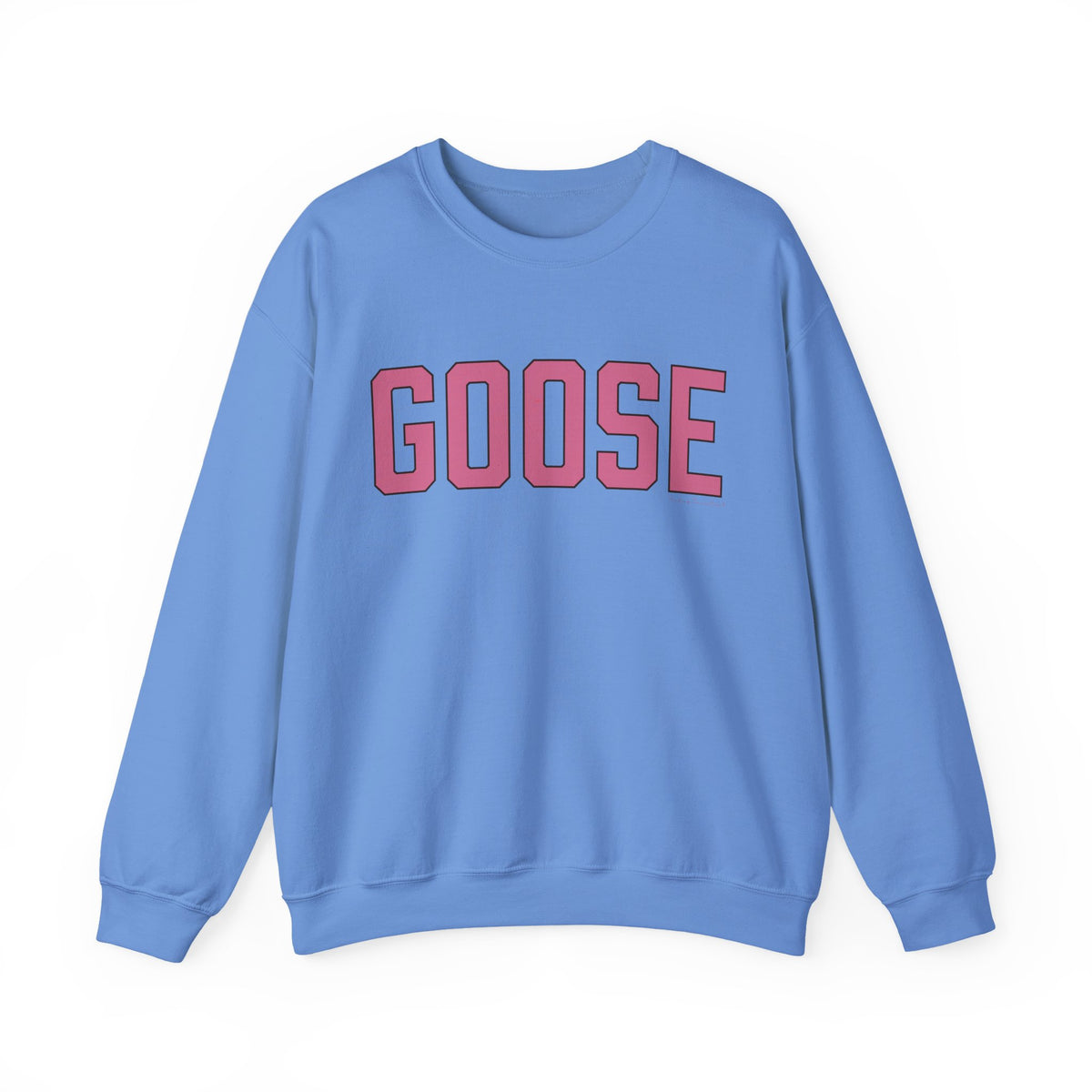 Goose Zip Code  Pink & Black Unisex Heavy Blend™ Crewneck Sweatshirt