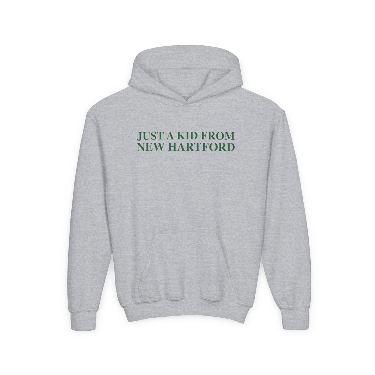 Just a kid from New Hartford Youth Heavy Blend Hooded Sweatshirt