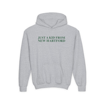 Just a kid from New Hartford Youth Heavy Blend Hooded Sweatshirt