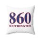 860 Southington Red, White & Blue Spun Polyester Square Pillow