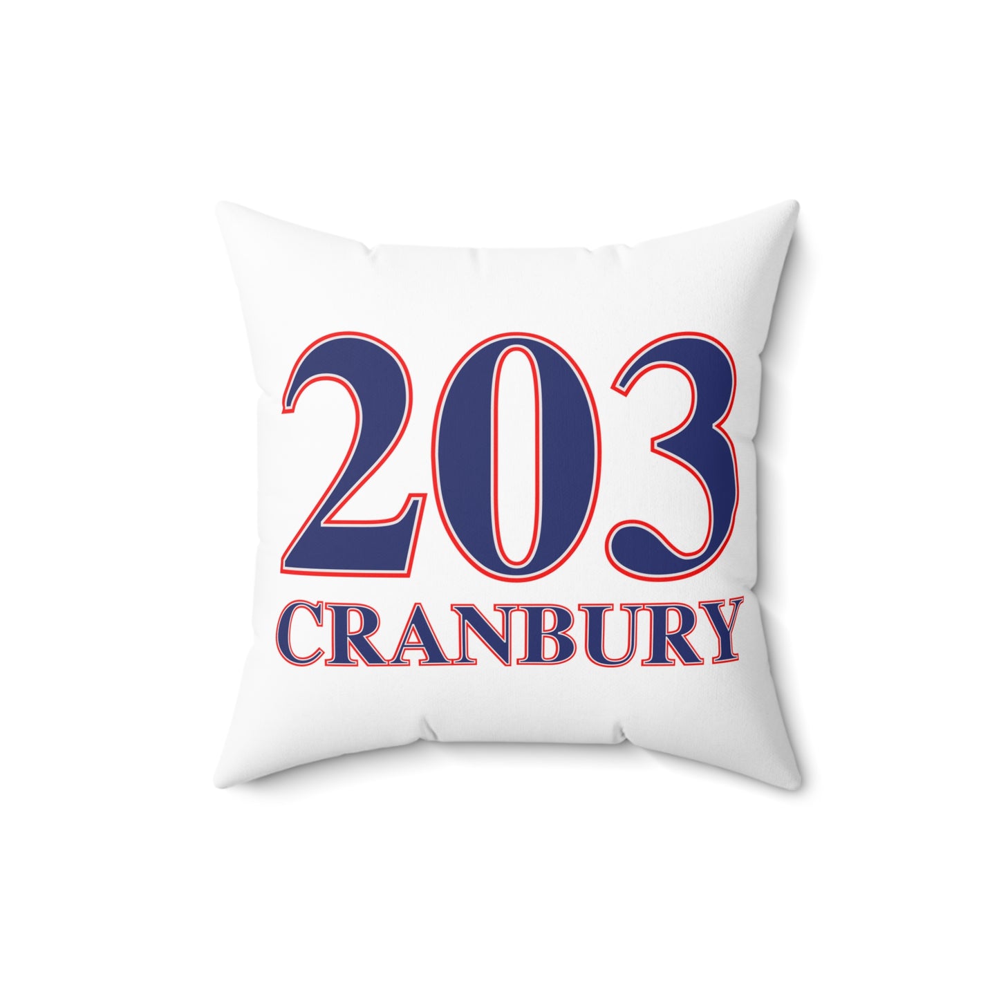 203 Cranbury Red, White & Blue Spun Polyester Square Pillow