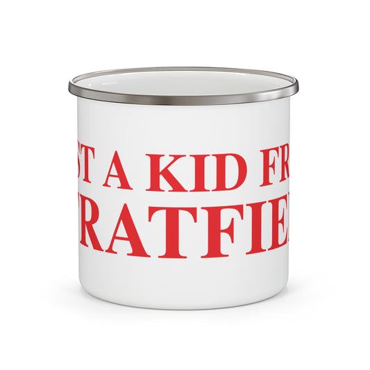 Just a kid from Stratfield Enamel Camping Mug