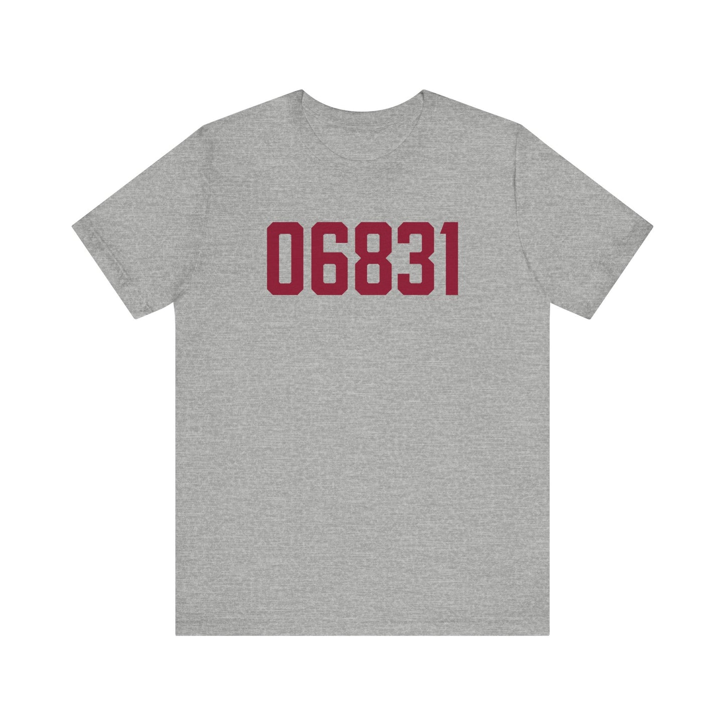 06831 - Greenwich Connecticut Zip Code Unisex Jersey Short Sleeve T-Shirt