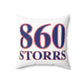 860 Storrs Red, White & Blue Spun Polyester Square Pillow
