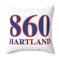 860 Hartland Red, White & Blue Spun Polyester Square Pillow
