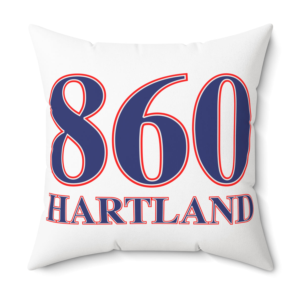 860 Hartland Red, White & Blue Spun Polyester Square Pillow