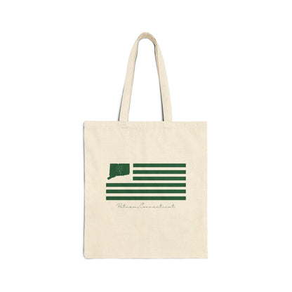 Putnam Connecticut St. Patrick’s Day Flag Cotton Canvas Tote Bag