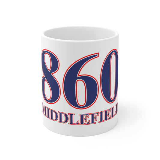 860 Middlefield Red, White & Blue Mug 11oz