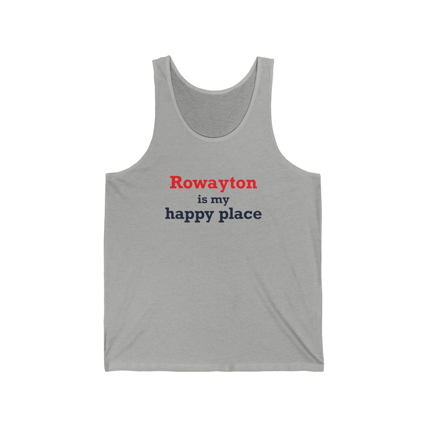 Rowayton is My Happy Place Unisex Jersey Tank Top