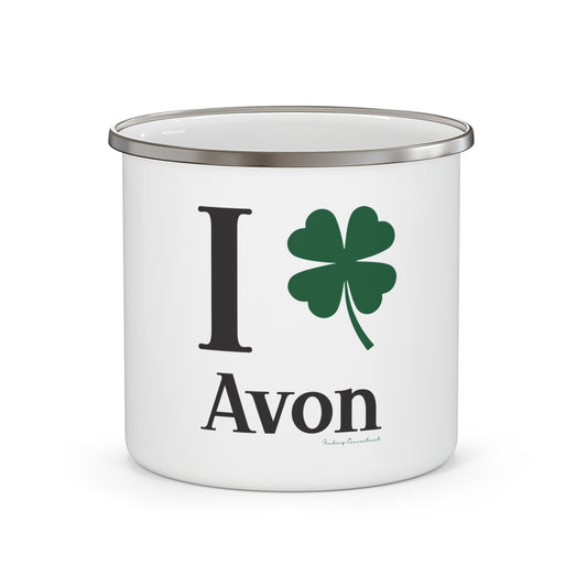 I Clover Avon Enamel Camping Mug