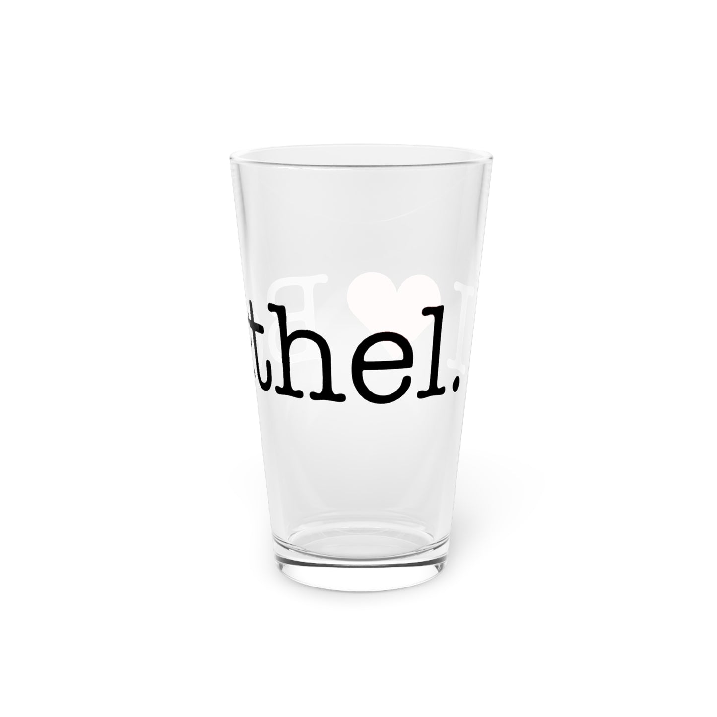 I Heart Bethel. Pint Glass, 16oz