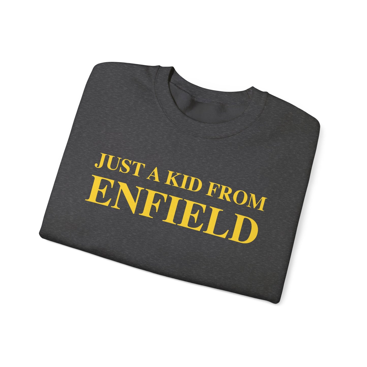 Just a kid from Enfield Unisex Heavy Blend™ Crewneck Sweatshirt