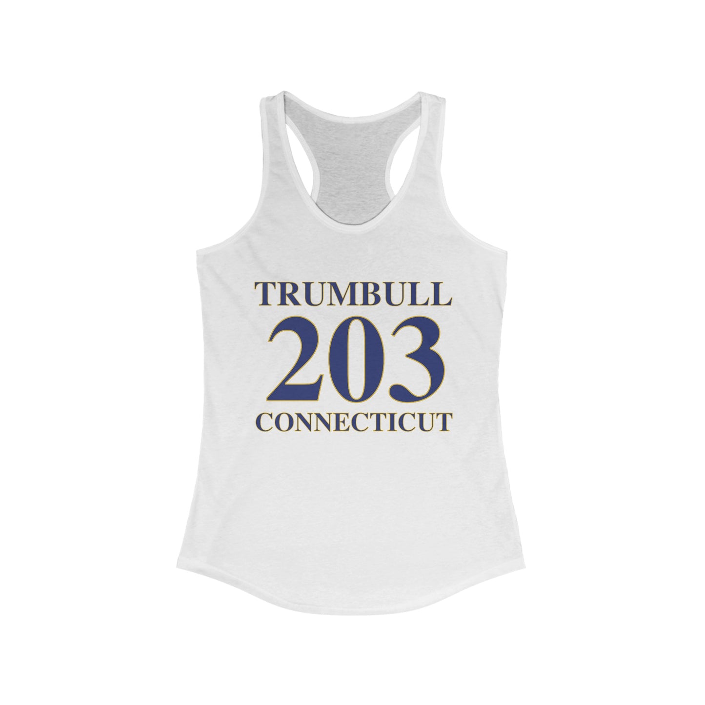 Trumbull 203 Connecticut Women's Ideal Racerback Tank