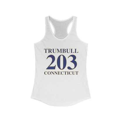 Trumbull 203 Connecticut Women's Ideal Racerback Tank