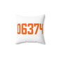 06374 Plainfield Connecticut Zip Code Spun Polyester Square Pillow