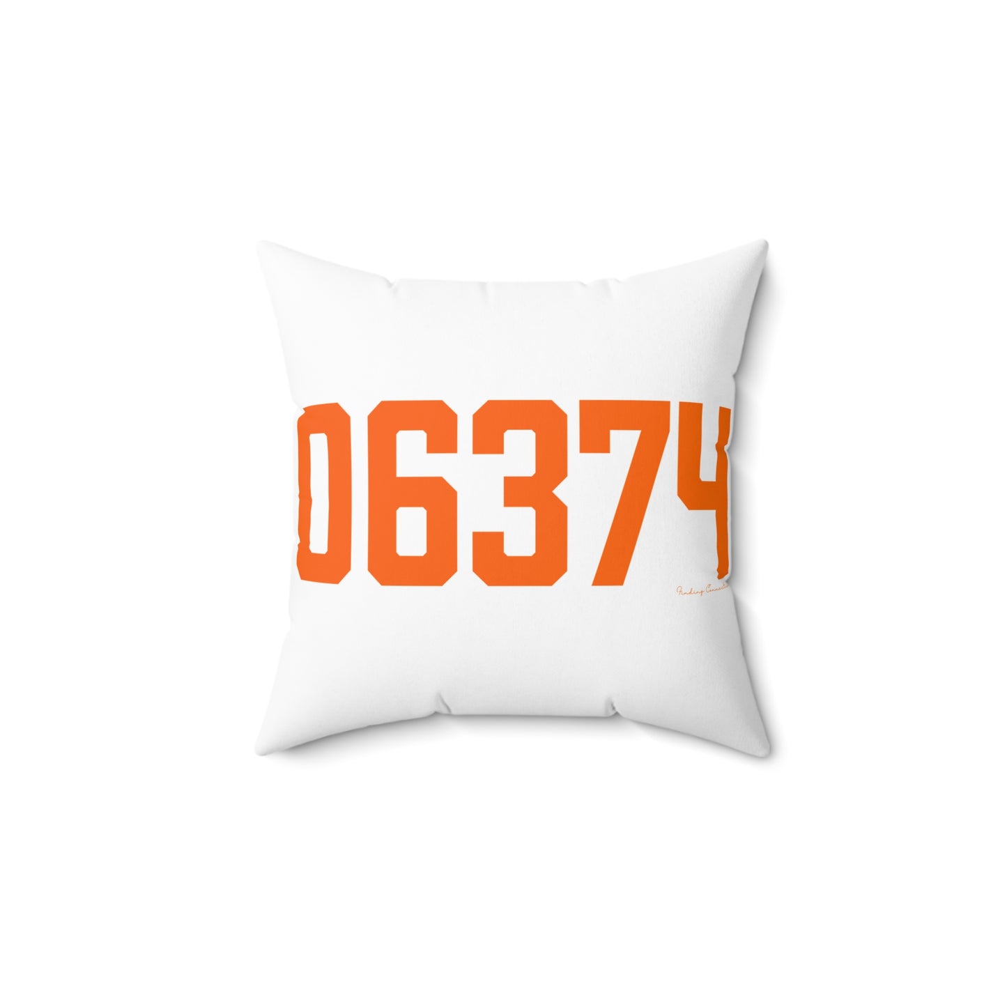 06374 Plainfield Connecticut Zip Code Spun Polyester Square Pillow