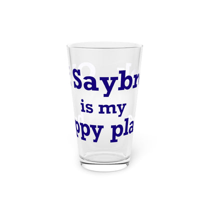 Old Saybrook is My Happy Place Pint Glass, 16oz