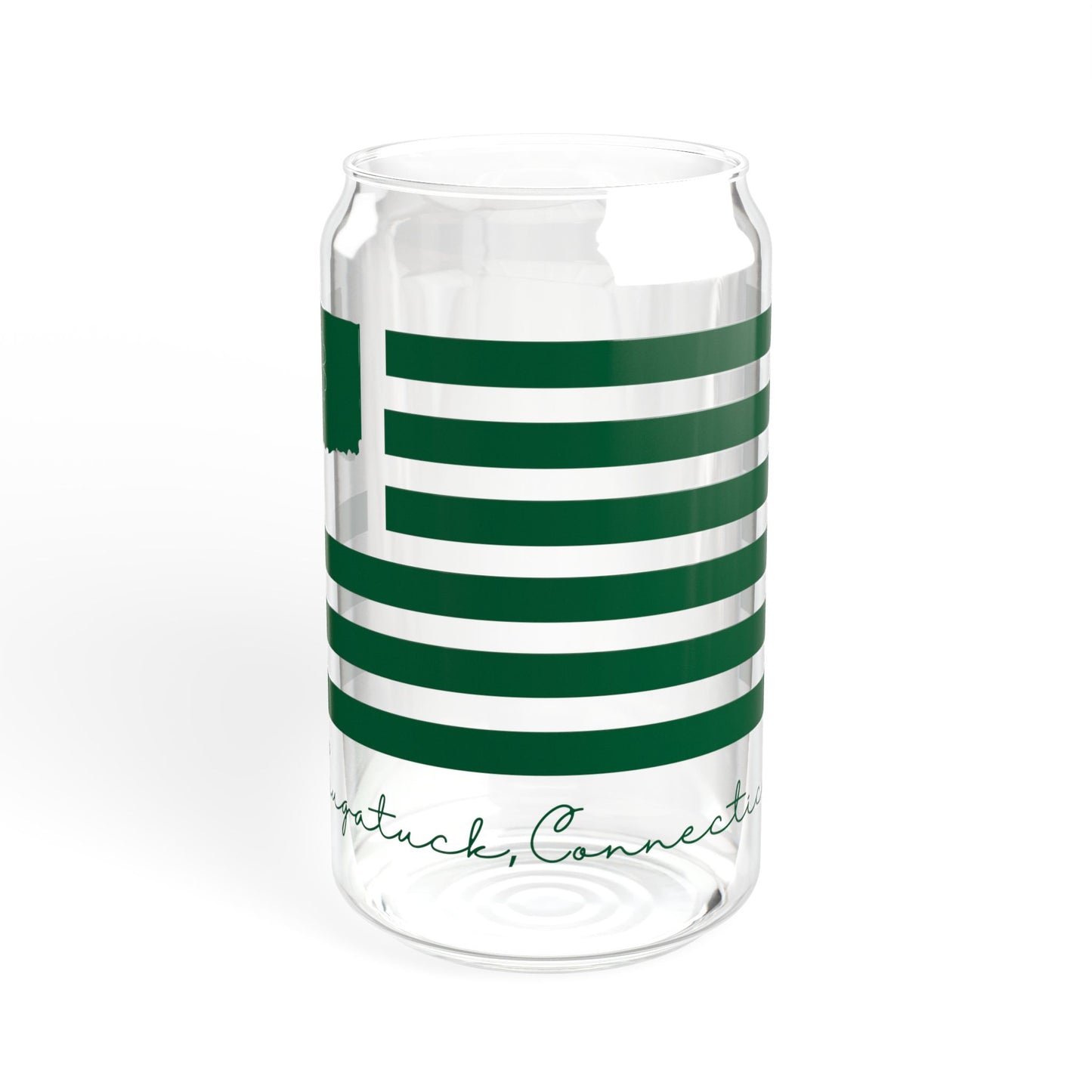 Naugatuck Connecticut St. Patrick’s Day Flag Sipper Glass, 16oz