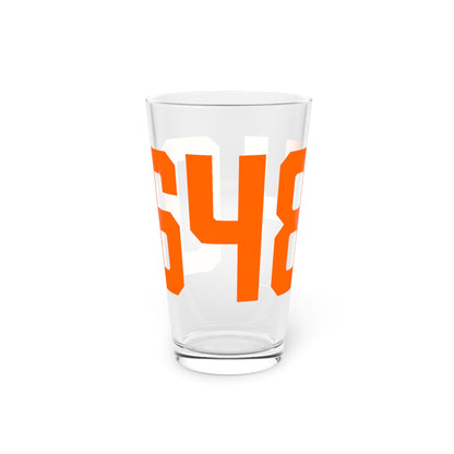 06484 Shelton Connecticut Zip Code Pint Glass, 16oz