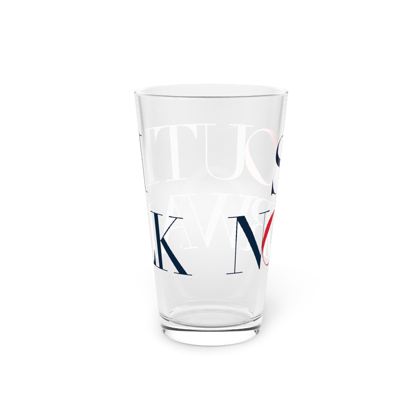 41 Tilt South Norwalk Pint Glass, 16oz