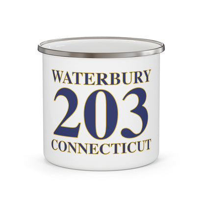 Waterbury 203 Connecticut Enamel Camping Mug