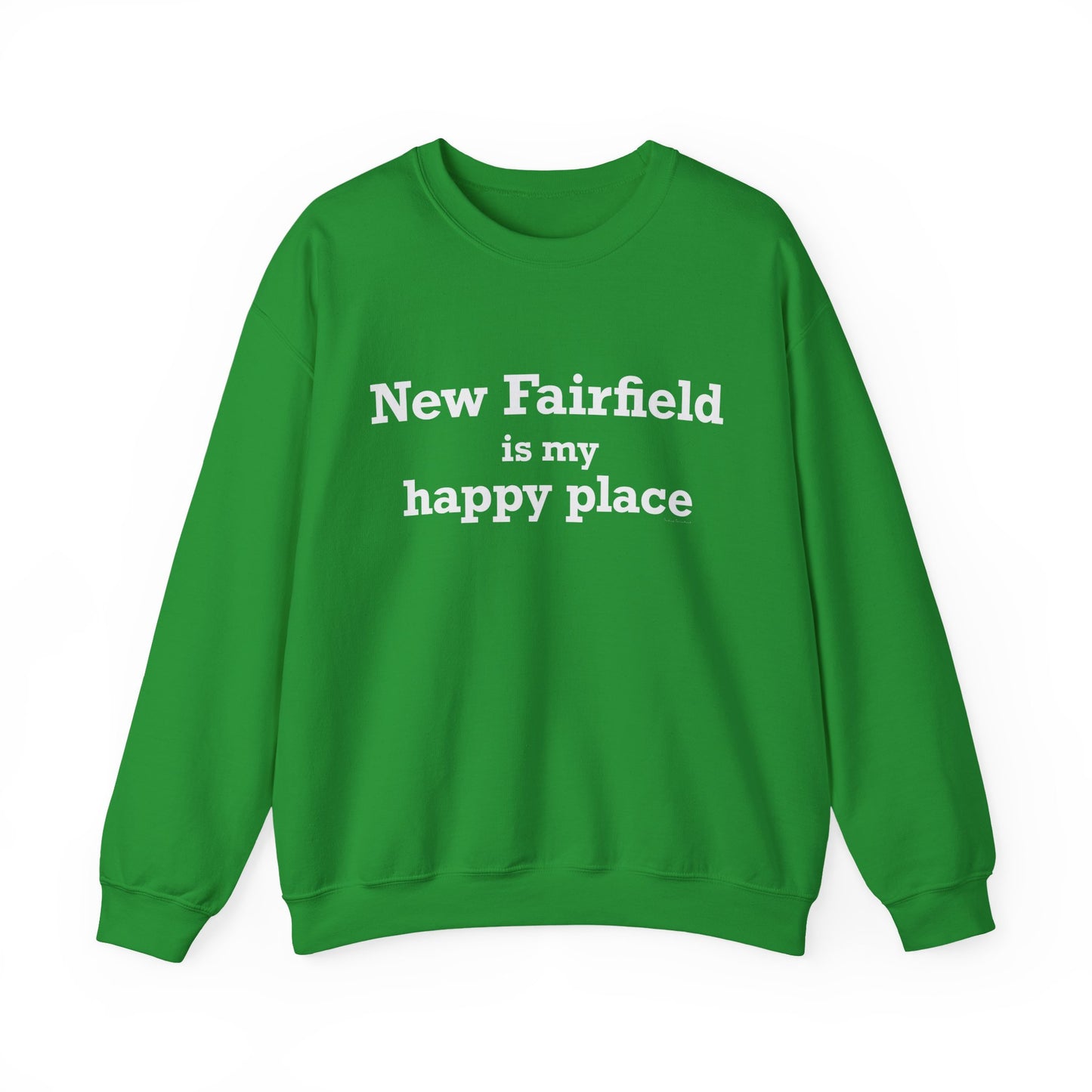 New Fairfield Is My Happy Place Unisex Heavy Blend™ Crewneck Sweatshirt