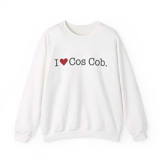 I Heart Cos Cob. Unisex Heavy Blend™ Crewneck Sweatshirt
