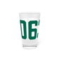 06375 New London Connecticut Zip Code Pint Glass, 16oz