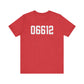 06612 Easton CT Zip Code Unisex Jersey Short Sleeve T-Shirt