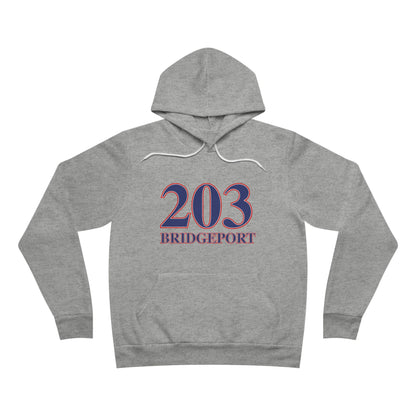 203 Bridgeport Red, White & Blue Unisex Sponge Fleece Pullover Hoodie