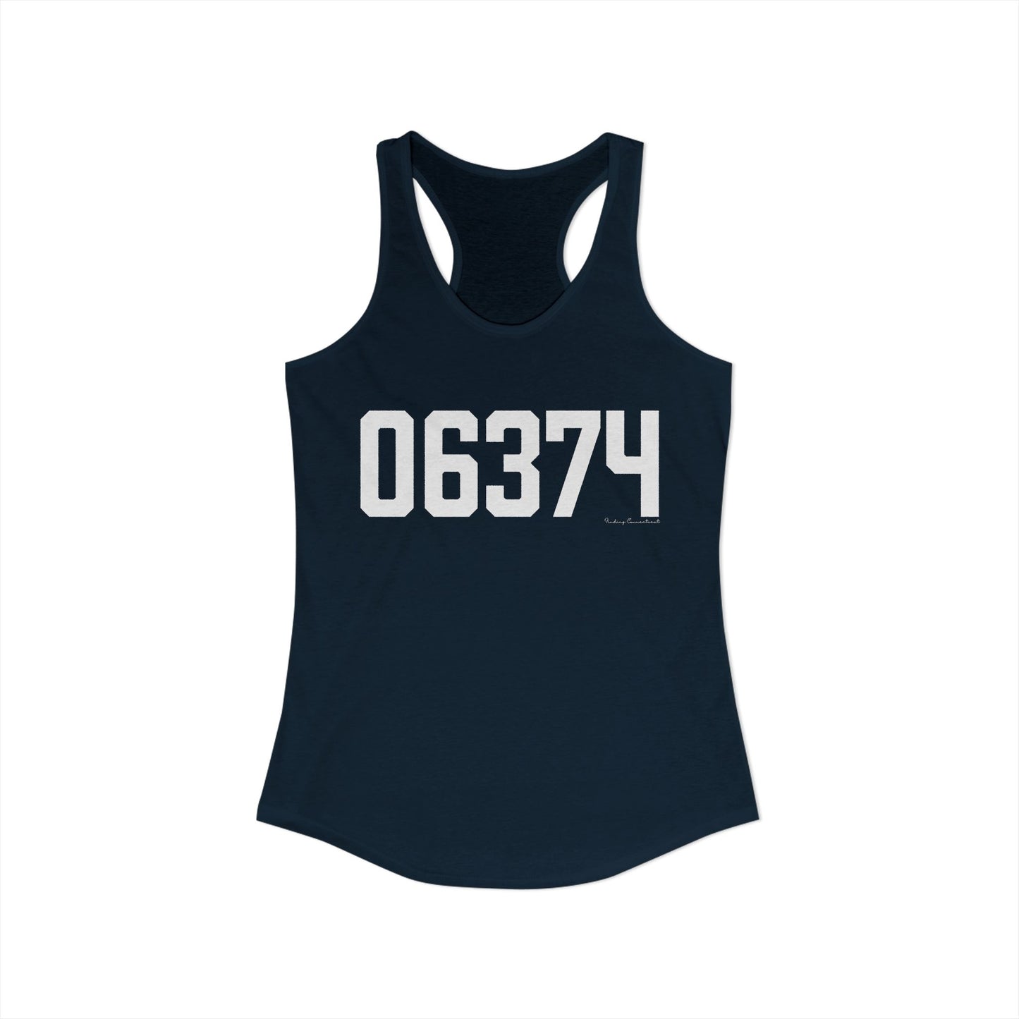 06374 Plainfield CT Zip Code Women's Ideal Racerback Tank Top