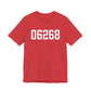 06268 Storrs CT Zip Code Unisex Jersey Short Sleeve T-Shirt