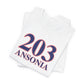 203 Ansonia Red White & Blue Unisex Jersey Short Sleeve T-Shirt