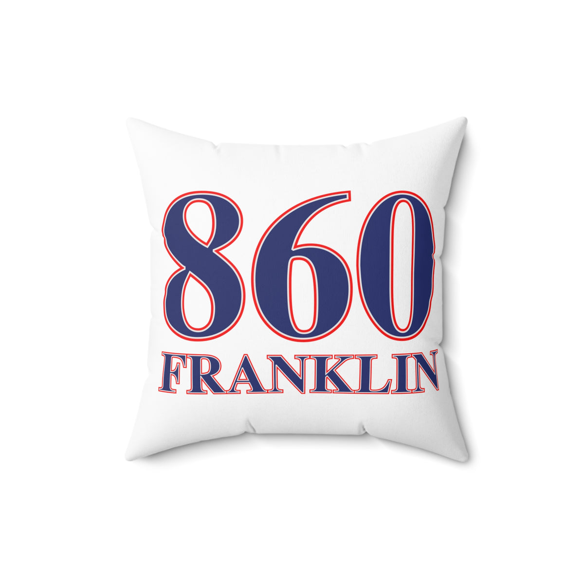 860 Franklin Red, White & Blue Spun Polyester Square Pillow