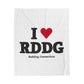 I Heart RDDG Velveteen Plush Blanket